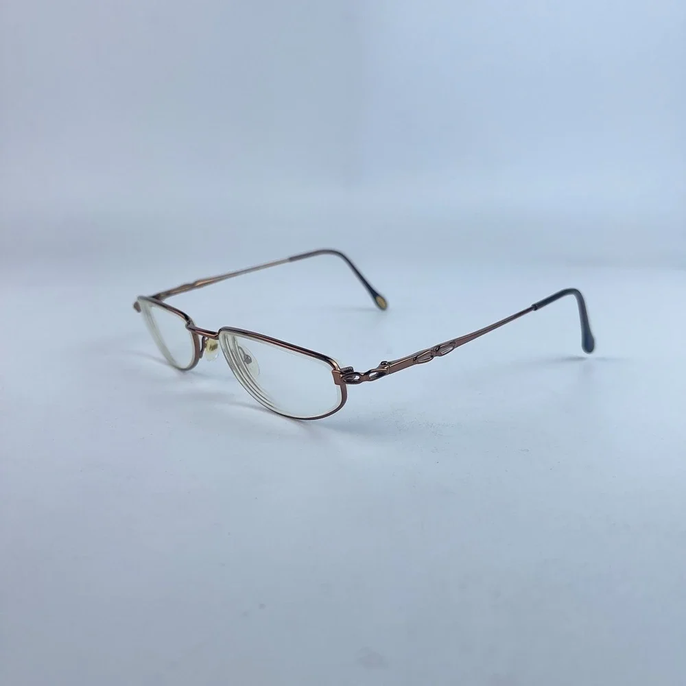 Safilo Library 1439 Women Eyeglasses Frame Rose Gold Metal Full Rim 52-19-135 mm